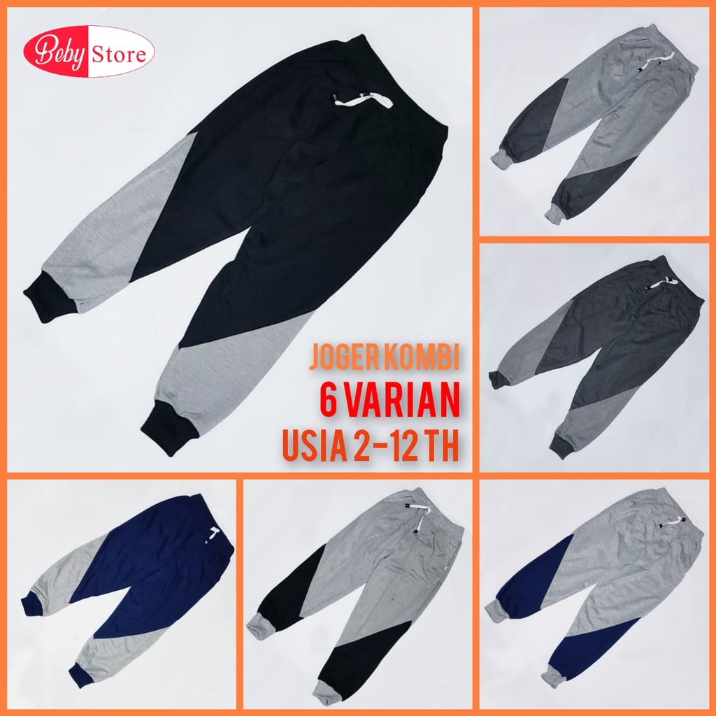 BAJU ANAK SETELAN SWEATER TRENING TRAINING JOGGER OLAHRAGA LAKILAKI/PEREMPUAN 5-10 thn-joger combi random