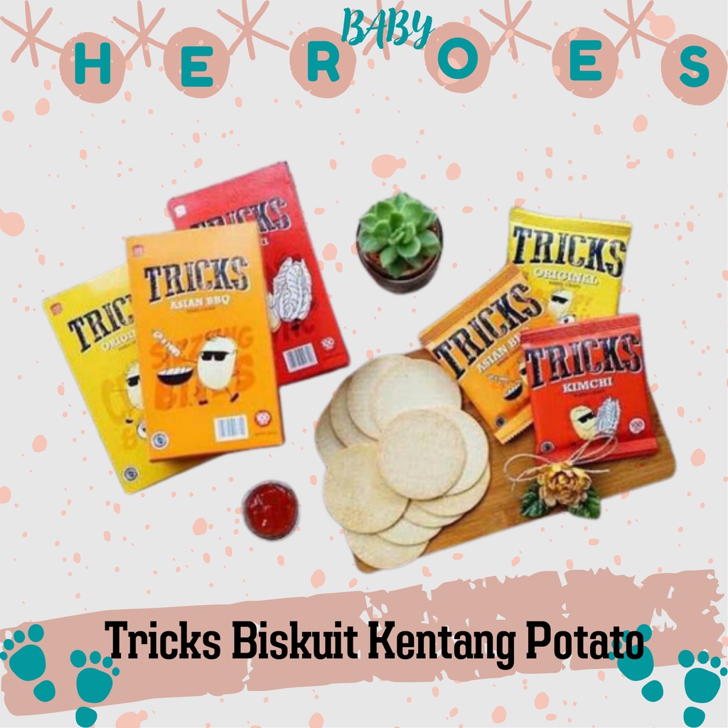 BEST SELLER Tricks Biskuit Kentang Potato baked chips Halal