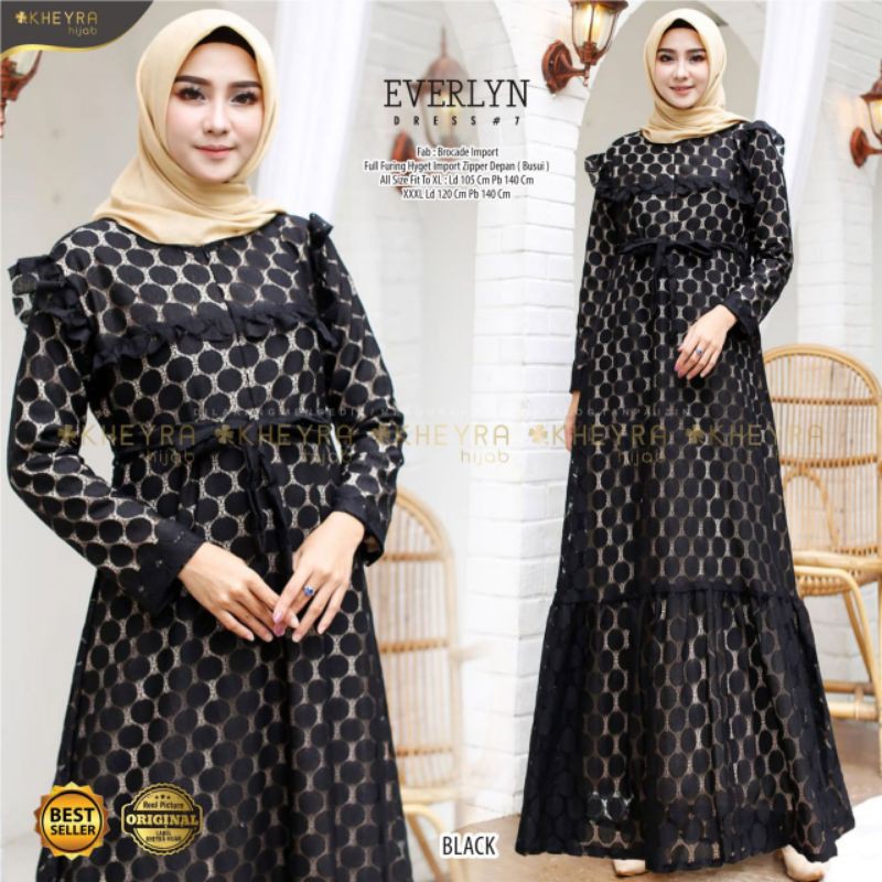 DRESS BRUKAT JUMBO XXXL BLACK / ORI KHEYRA