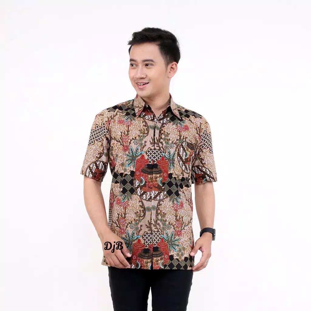 KEMEJA BATIK PRIA LENGAN PANJANG M L XL XXL COUPEL AYAH ANAK TOPLES