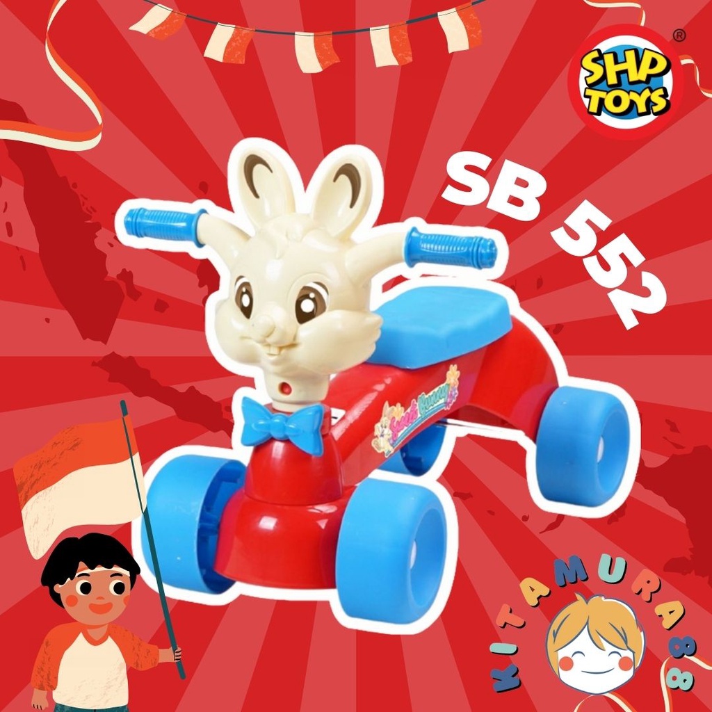 Mainan anak SB 552 SB552 Sweet Bunny SHP Toys Maenan Karakter Kelinci Ride on Character Tunggang Kado Hadiah Terbaru