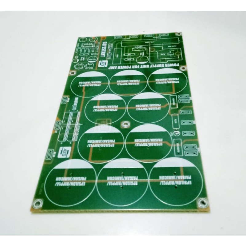 PCB 10 Elco PSU Class AB dan B + PCB Softstart