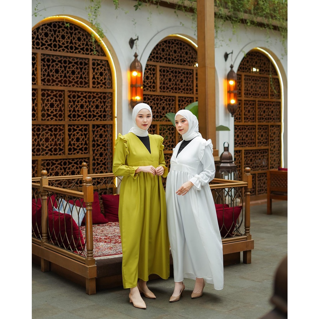 LIVYA DRESS - EID SERIES - DRESS MUSLIM - PAKAIAN WANITA