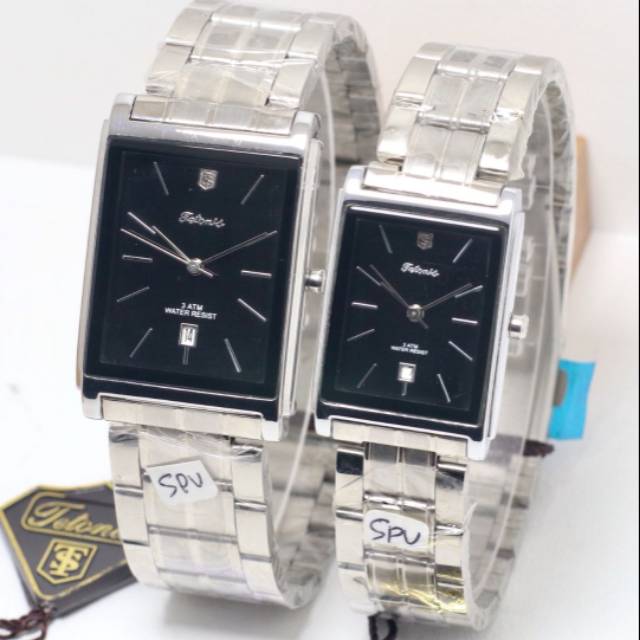 Jam Tangan Couple (Pria &amp; Wanita) Tetonis Original Garansi 1 Tahun Harga Sepasang