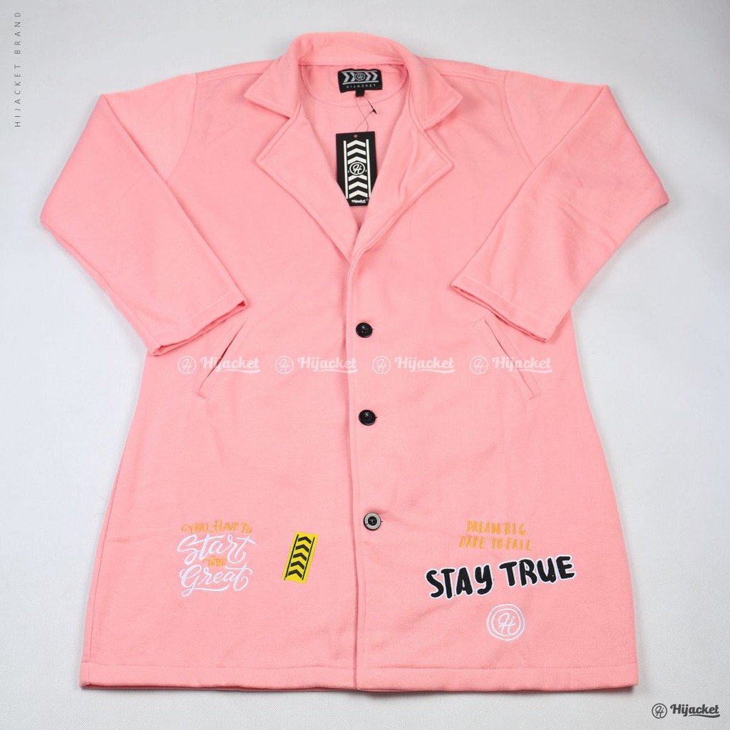 Hijacket® Elma | Original | Jaket Blazer Wanita Premium Fleece-PEACHINK