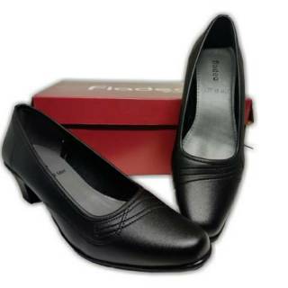  FLADEO  Sepatu  Wanita Pantofel  Sepatu  wedges hitam Pantofel  