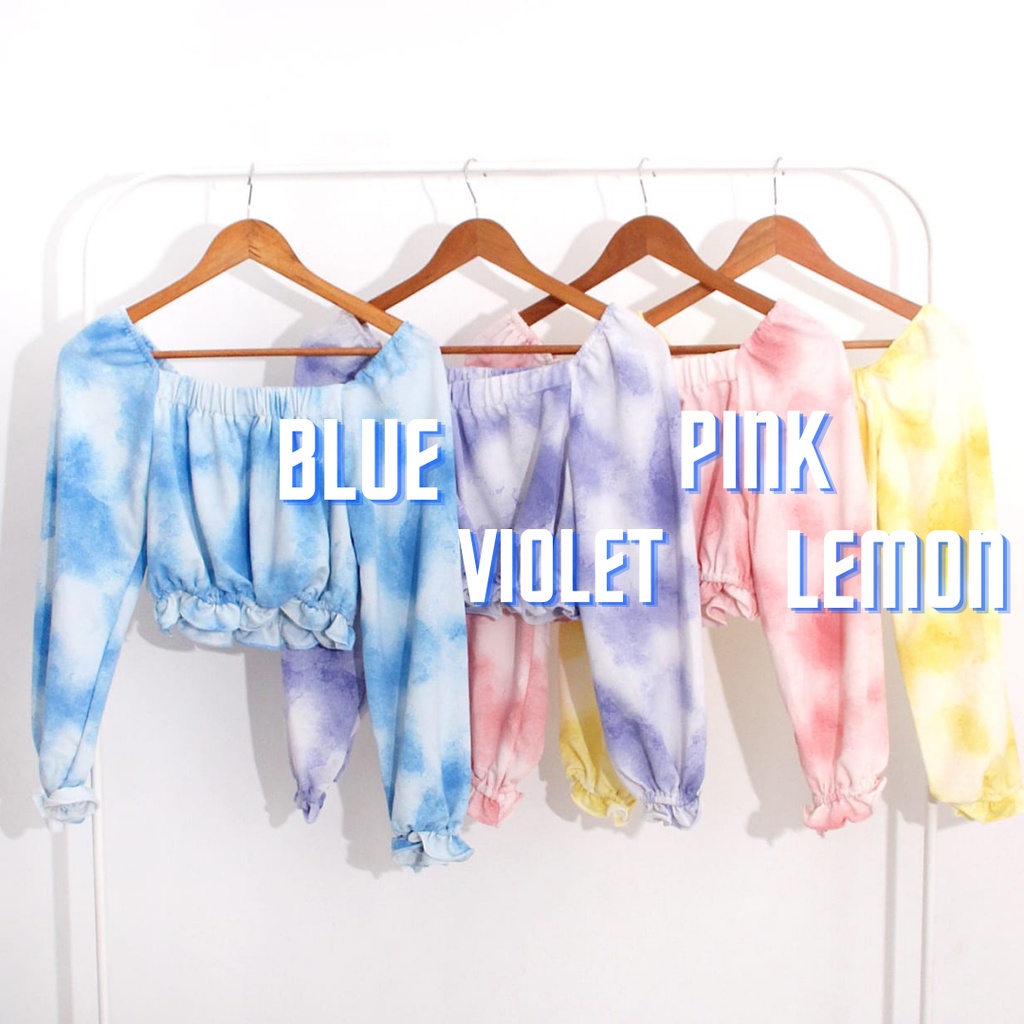 Atasan 718 Babyterry Premium Tiedye Soft Fashion Atasan