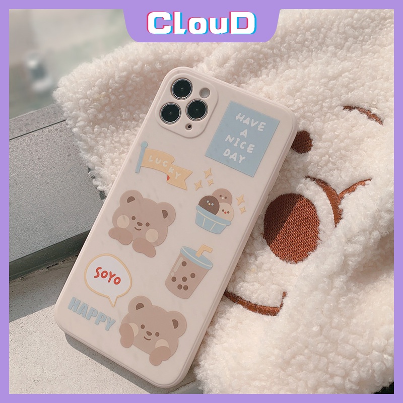 Soft Case Tpu Motif Beruang Putih Untuk Realme C21Y C31 C11 8 C25 C35 C25Y C25Y C20 C25s 8pro C21 C12 5 5i 6i 7i C17