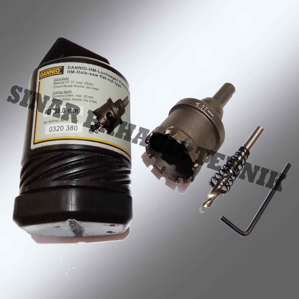 HOLESAW DANNIO TCT 38MM / HOLE SAW 38 MM / MATABOR MATA BOR STAINLESS