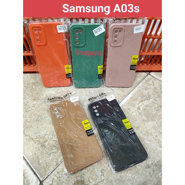 Softcase Samsung A03S Silikon Casing Selicon Case Macaron Pelindung Pro Camera