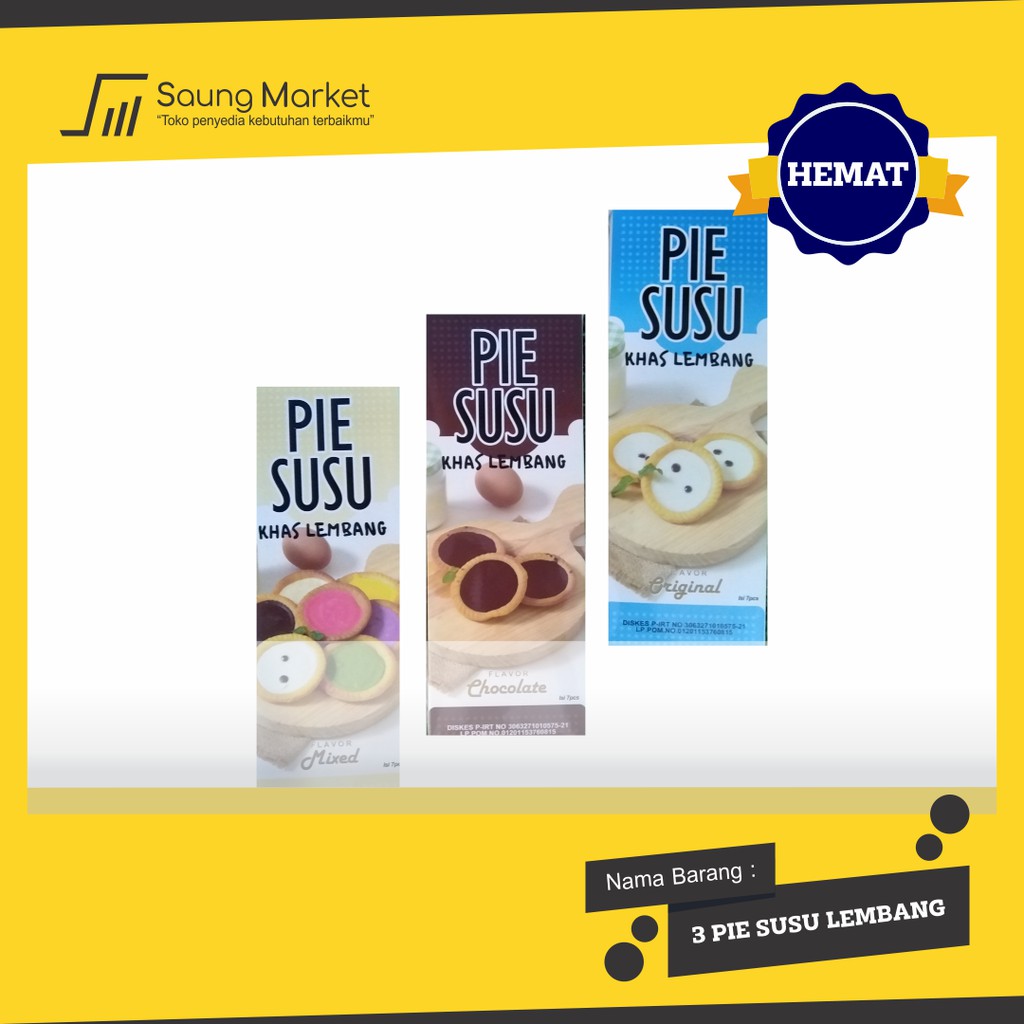 

PAKET HEMAT | 3 BOX PIE SUSU KHAS LEMBANG