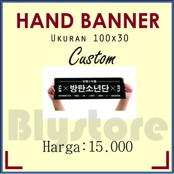 Hand Banner Kpop Custom Shopee Indonesia