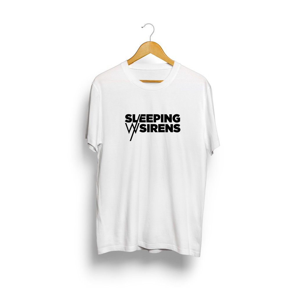 Kaos SLEEPING WITH SIRENS BAND SWS EMO HARDCORE COMBED 30S DISTRO