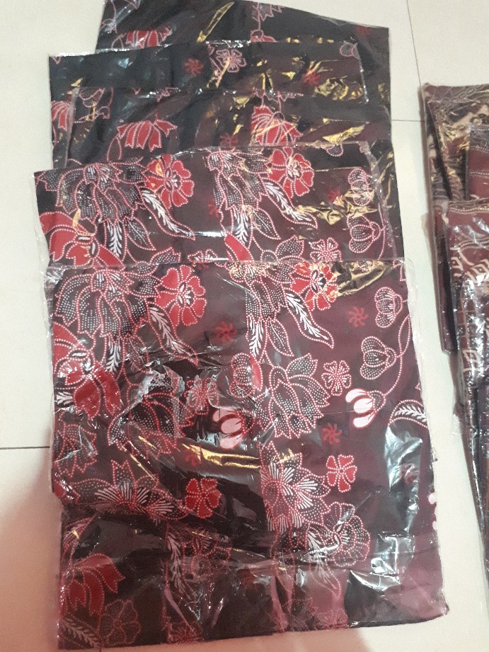 Size M. L. Xl. 2l.3l.4l .. Bswart Batik Hrb026 Kenongo  Hem Pendek Padi Pekalongan M L Xl Batik