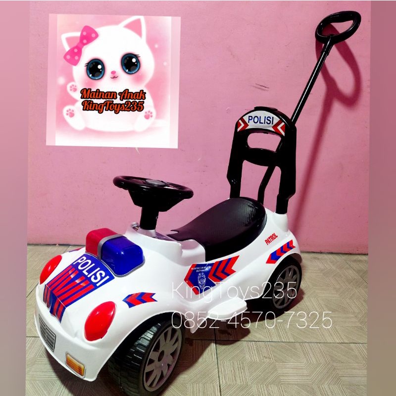 Mobil Anak Besar Polisi Bisa Di Duduk Dinaiki Lagu Bonus Batrai Police Polantas Tongkat Besi Dorong 