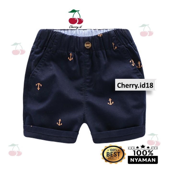 Cherry COD Celana Pendek Anak Laki Laki Katun / Celana Pendek Anak Chino Jangkar / Celana Chino C01S