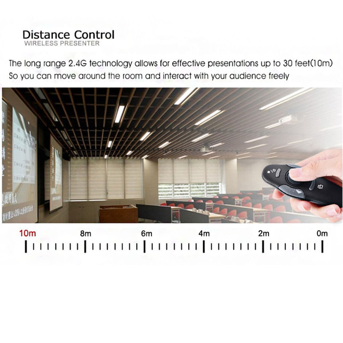 

A81Duya Wireless Laser Pointer Presenter Laser 2.4G Remote Control - Kp0020 As71S0D