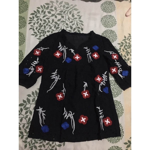 Blouse /Atasan/Baju Atasan wanita Brokat/Atasan Hitam/Blouse Black/Brokat/Blouse Second/Blouse Prelo