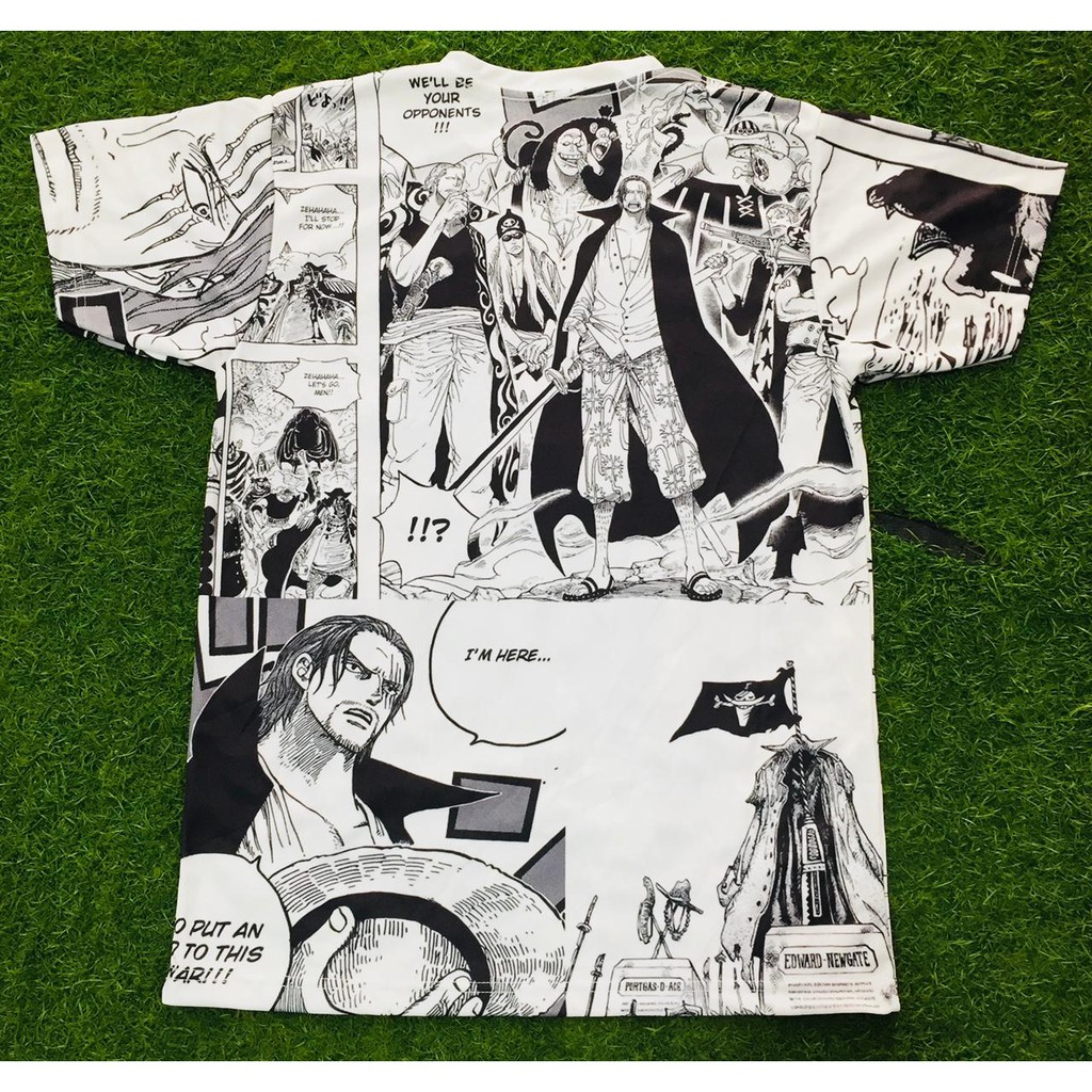 Tshirt Shanks the Red haired Fullprint Onepiece Anime Manga Premium