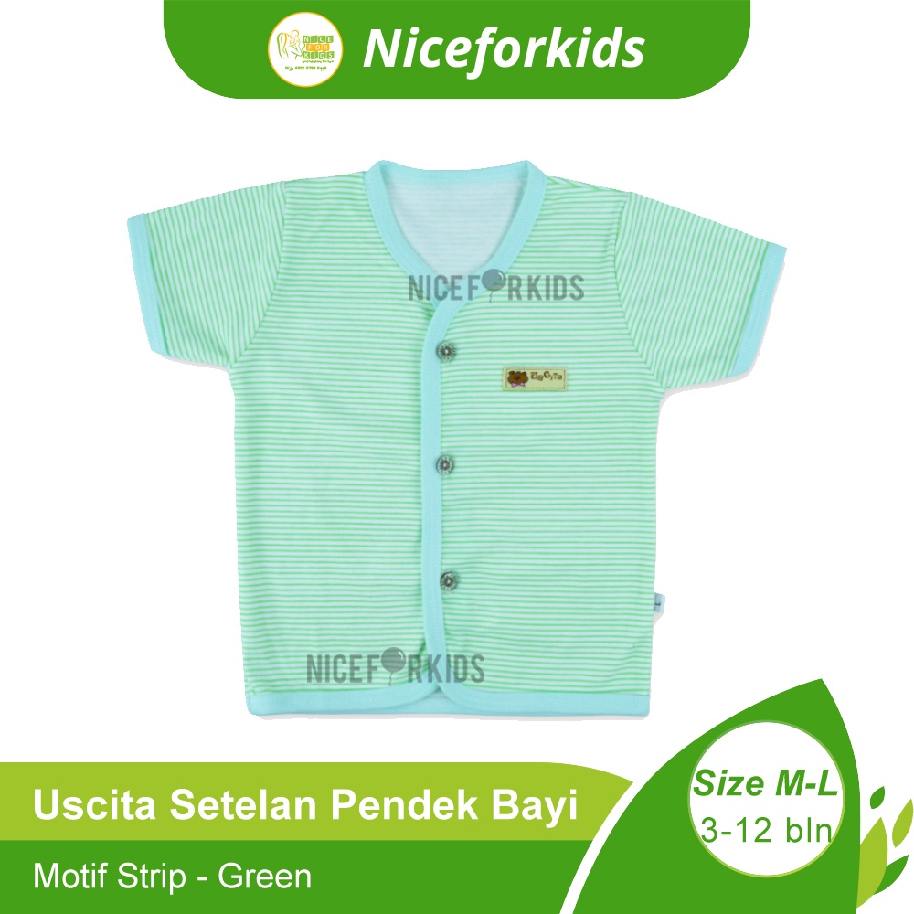 Setelan Pendek Strip Uscita / Setelan Kaos Anak