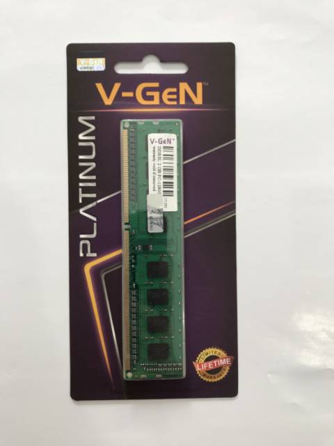 DDR3 2GB PC-12800 / 1600MHz V-GeN Platinum Longdimm RAM Vgen