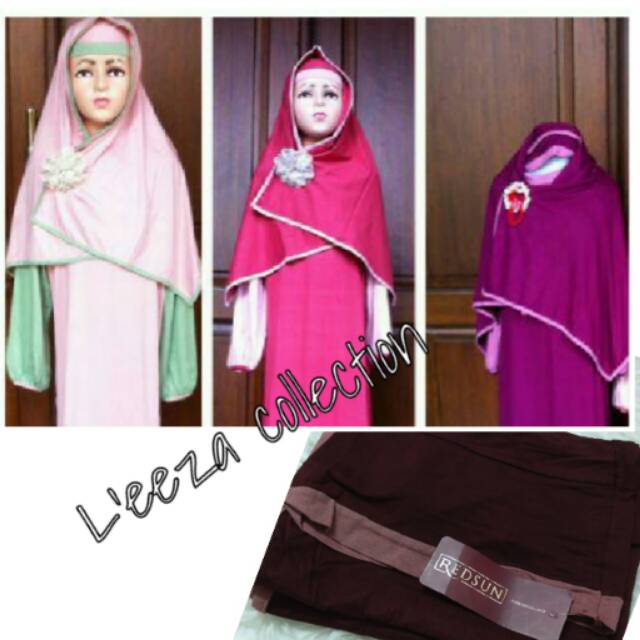 Pashmina Anak set inner spandex rayon ”Redsun”