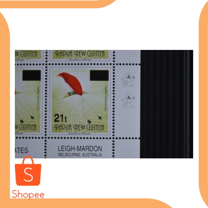 

Promo limited stock 1993 PNG OVERPRINT 21t ON 45t WITH IMPRINT 2 KAPULS B Limited