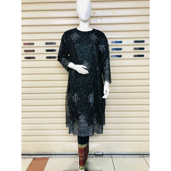 Tunik Tulle /Kebaya Tunik Bordir/Kebaya Modern/Kebaya/Kebaya Kondanagn/Baju Kebaya-1