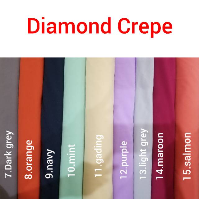 Kain Diamond Crepe Premium Shopee Indonesia