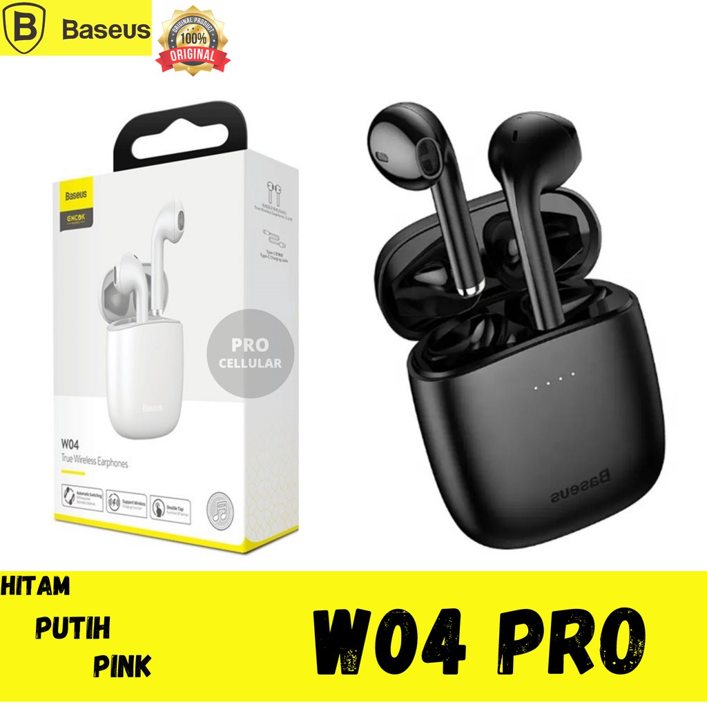 Jual Earphone Bluetooth Baseus Encok W04 Pro True Wireless Earphones ...