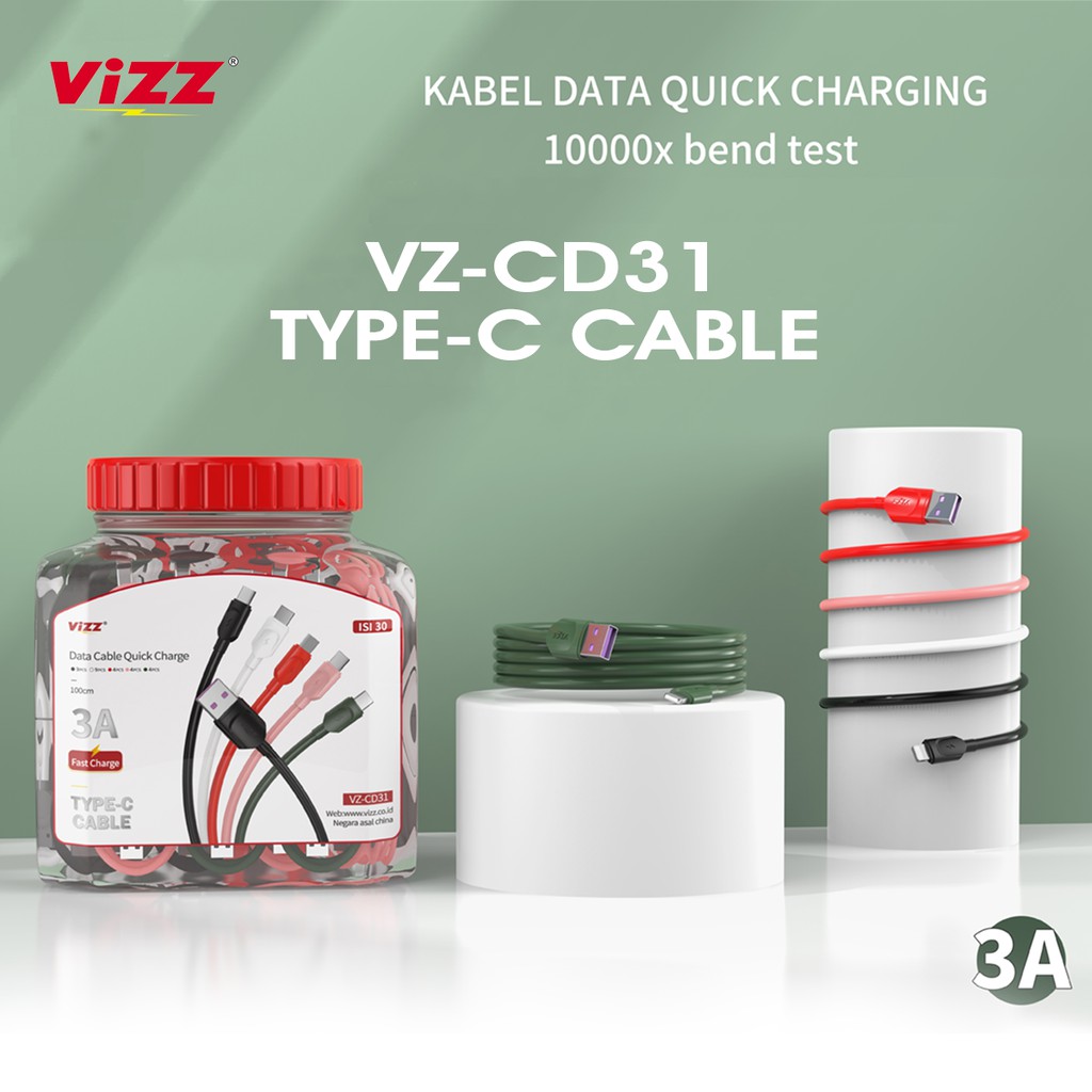 Vizz VZ-CD31 Kabel Data Type-C 3A Original