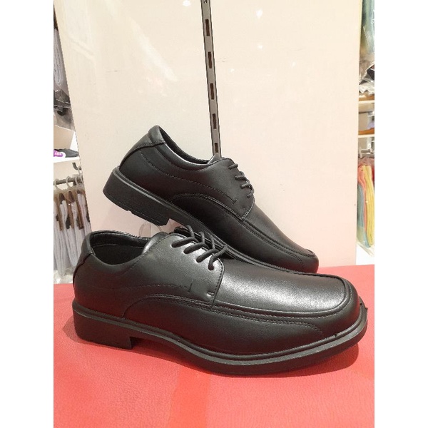 Sepatu Pantofel Pria Bata Black Tali Anti Bacterial