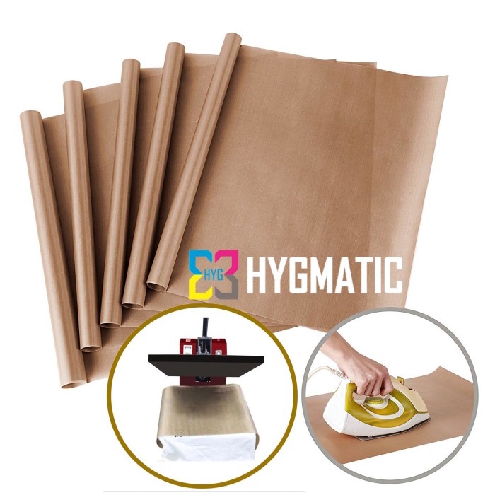 

Teflon Sheet - Kertas Teflon Gold Premium Glossy khusus DTG & Sablon