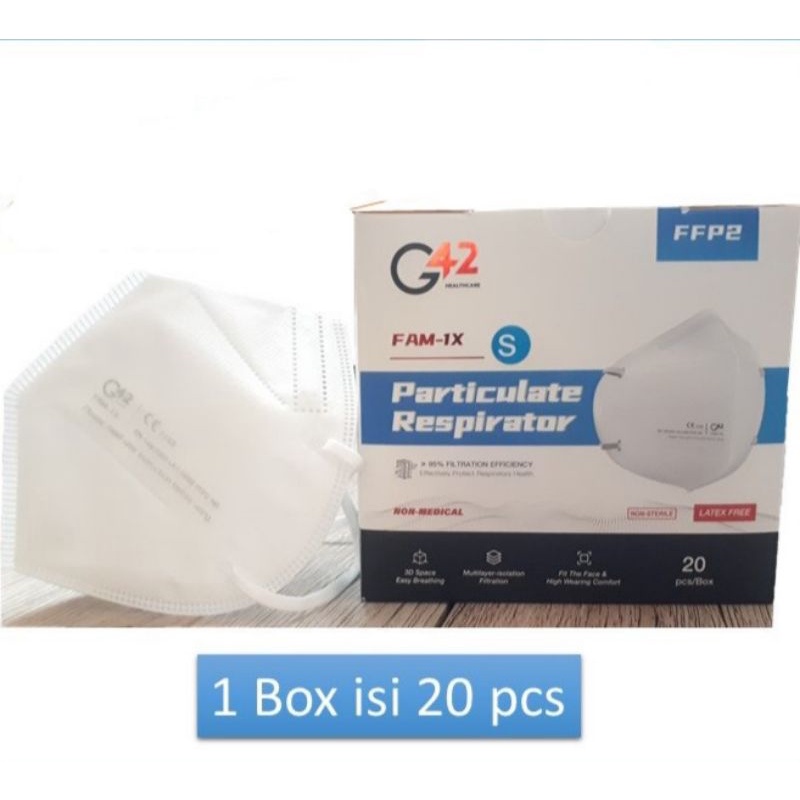 [COD] MASKER KN95 G42 EARLOOP 5PLY EARLOOP KN 95 5 PLY NONHIJAB