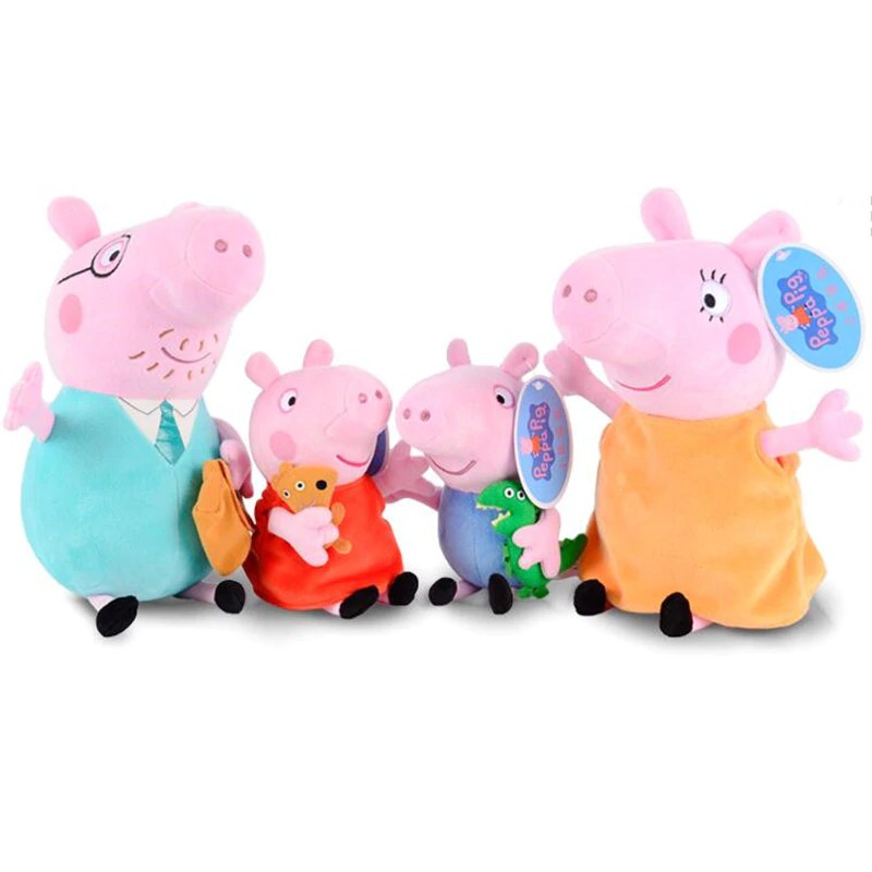 peppa pig family soft toys