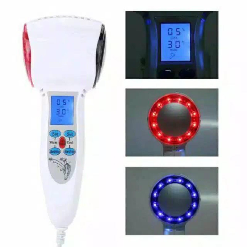 ALAT SETRIKA WAJAH Hot and Cold LCD Hammer Ultrasonic / setrika wajah hot cold LCD hammer ultrasonic