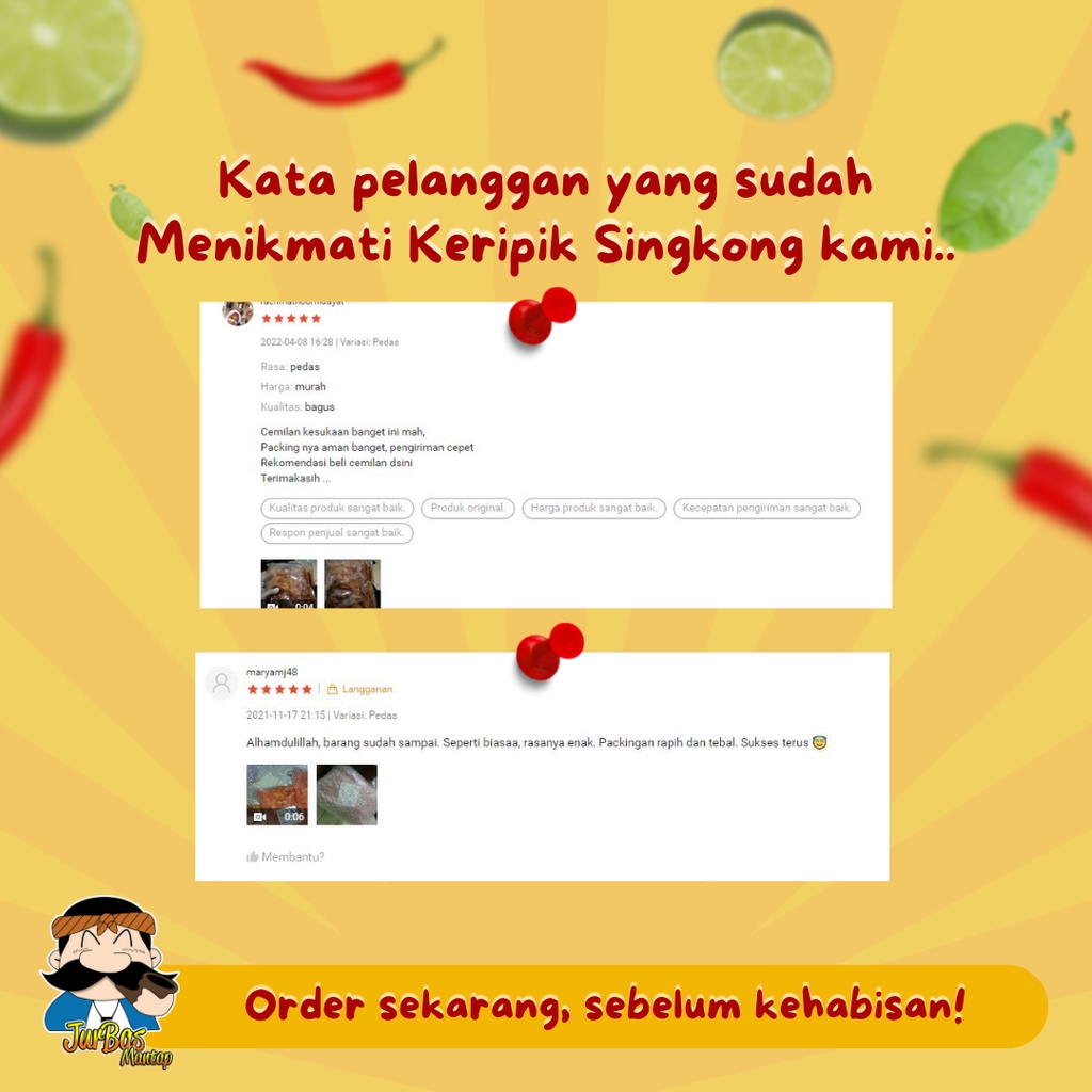 Keripik Singkong pedas