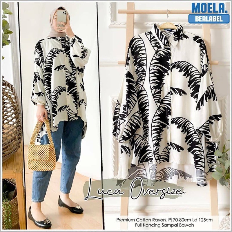 O.K - ATASAN WANITA BIG SIZE OVERSIZE LD 125cm RAYON PREMIUM TERLARIS || OVIS ORIGINAL MOELA