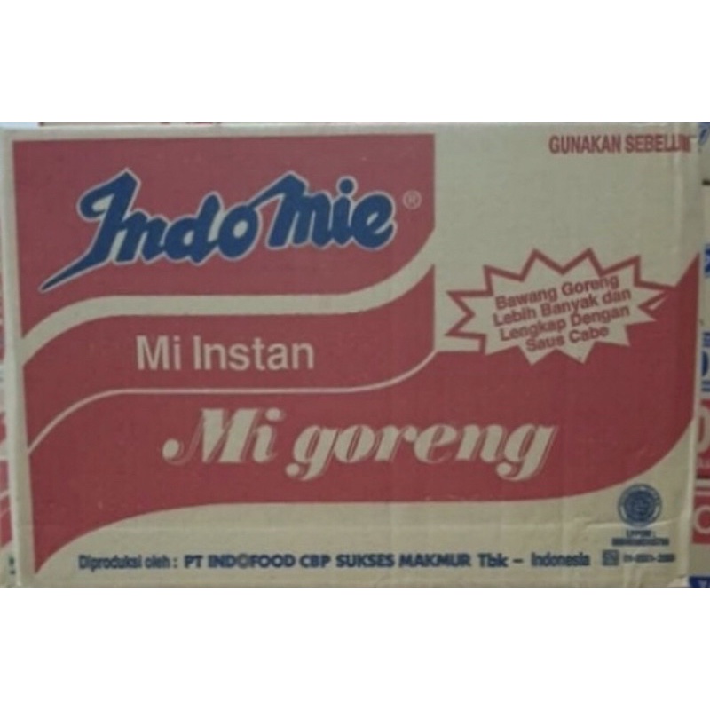 

indomie goreng perkarton isi 40