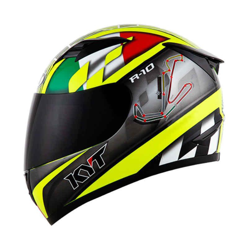 KYT R10 SE San Marino GP Race Circuit - Yellow Fluo Black