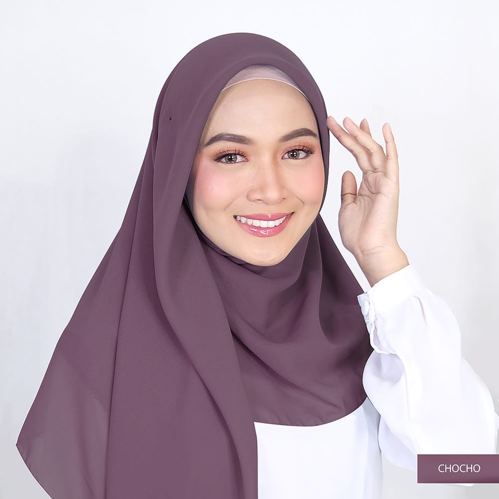 Zein Hijab - Bella Square Jahit Tepi 115 X 115 Hijab Segi Empat