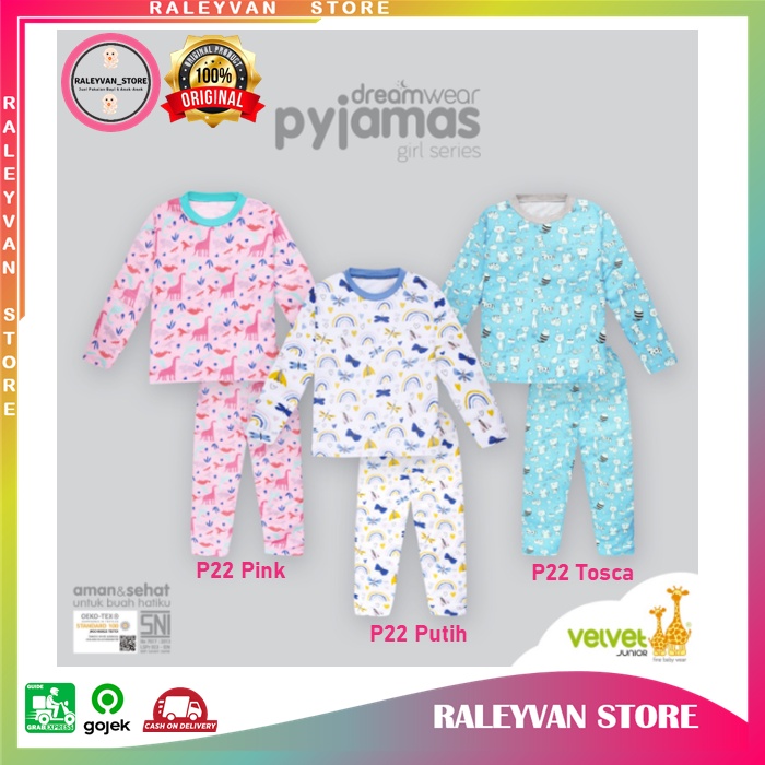 Velvet Junior Setelan Baju Oblong Celana Panjang Anak Perempuan Size 10