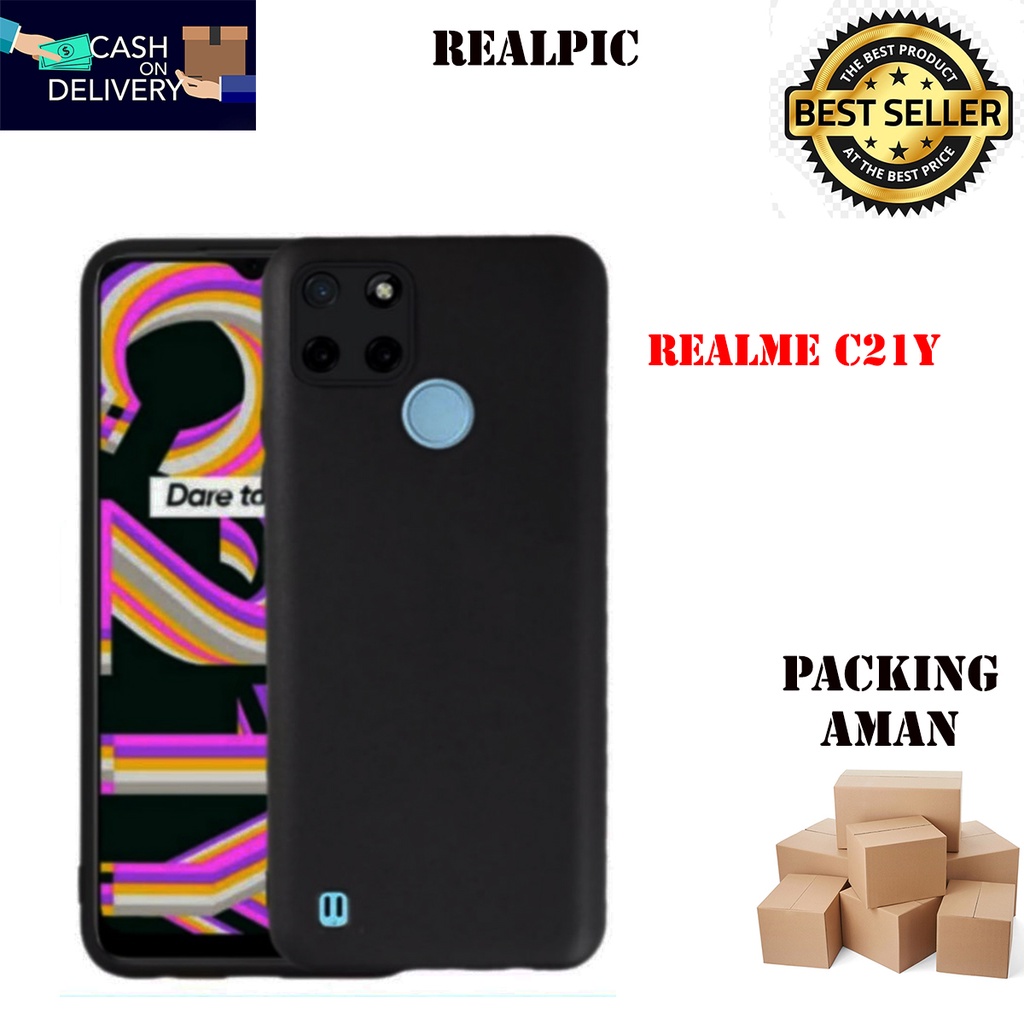 Casing Realme C21Y SoftCase Black Matte