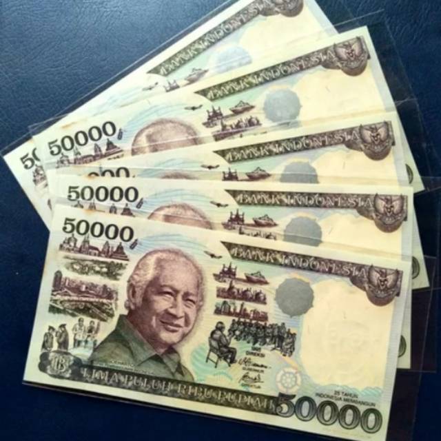 Uang Kuno 50000 Rupiah Soeharto