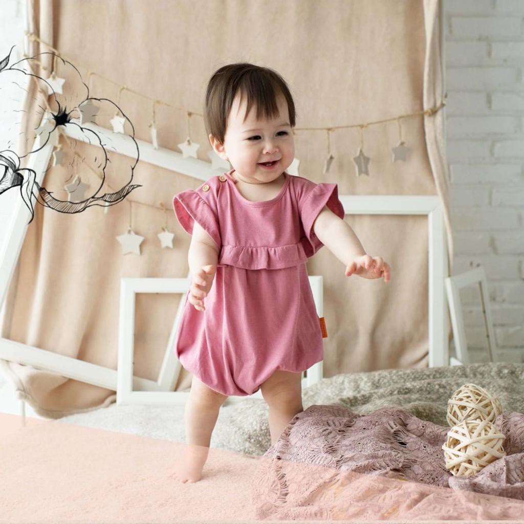 KOTTONVILLE Takoyakids Essentials Erika Romper anak romper bayi 0-24 bln