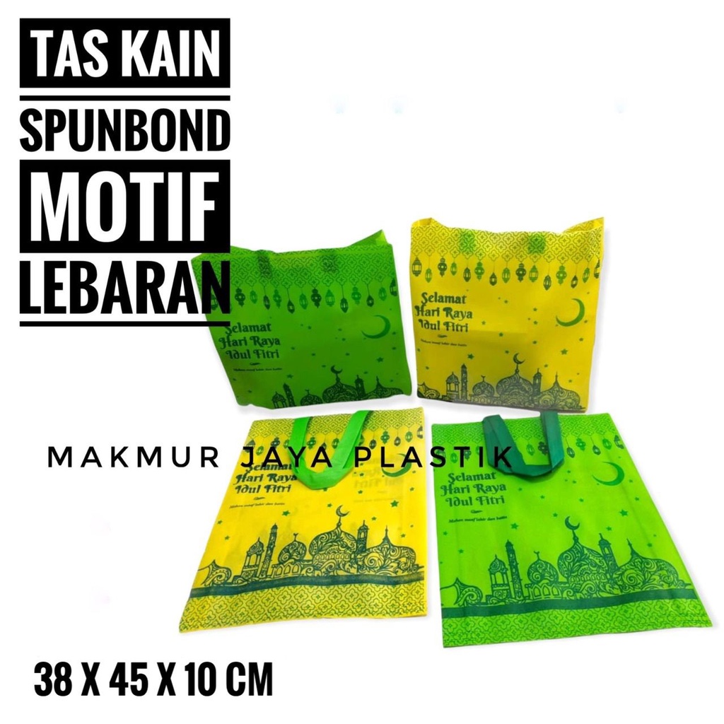 

GOODIE BAG PARCEL LEBARAN TAS KAIN SPUNBOND IDUL FITRI BINGKISAN SOUVENIR THR 38 X 45