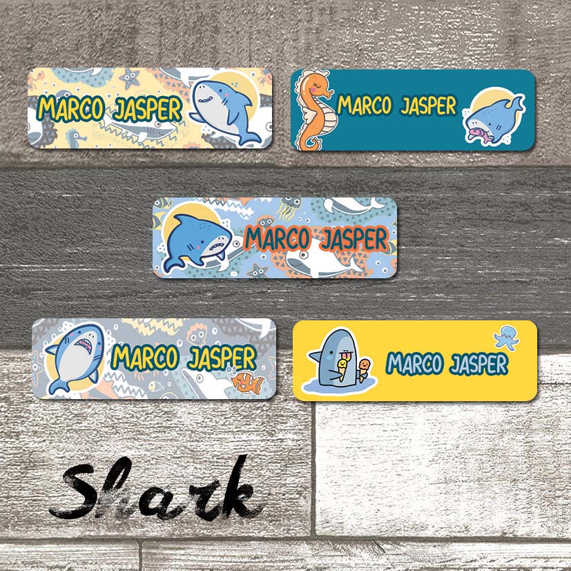 

STIKER LABEL NAMA SHARK