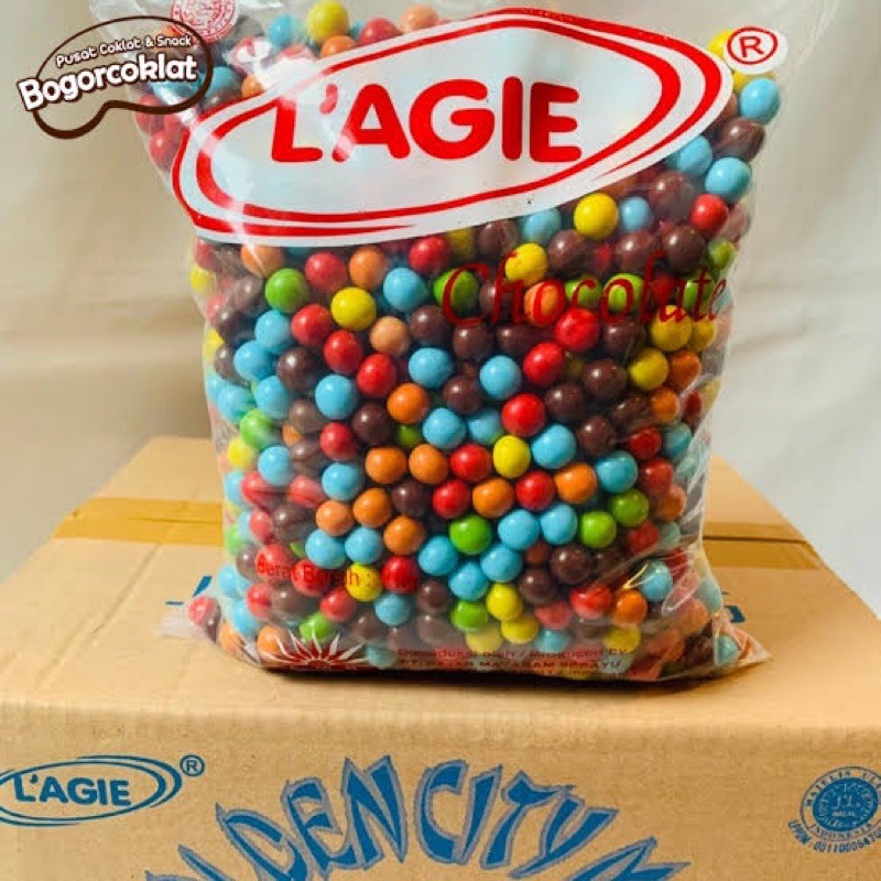 

lagie peanut chocolate 1kg warna warni