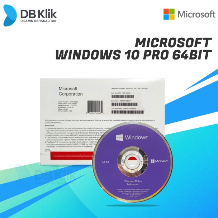 (READY) Microsoft Windows 10 PRO 64Bit - Windows 10 Professional 64Bit
