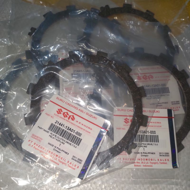 Kampas Kopling Rgr // Besi Plat Totol PNP Satria Fu Original Sgp 21441-13A01-000 (Harga Satuan)